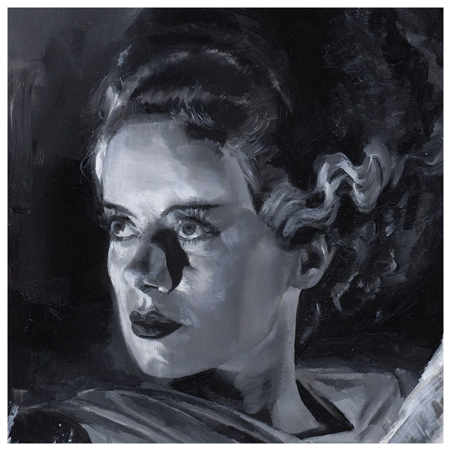 Bride of Frankenstein Art Print Bride of Frankenstein by Chris Valentine 41 x 31 cm - nieoprawiony zdjęcie produktu