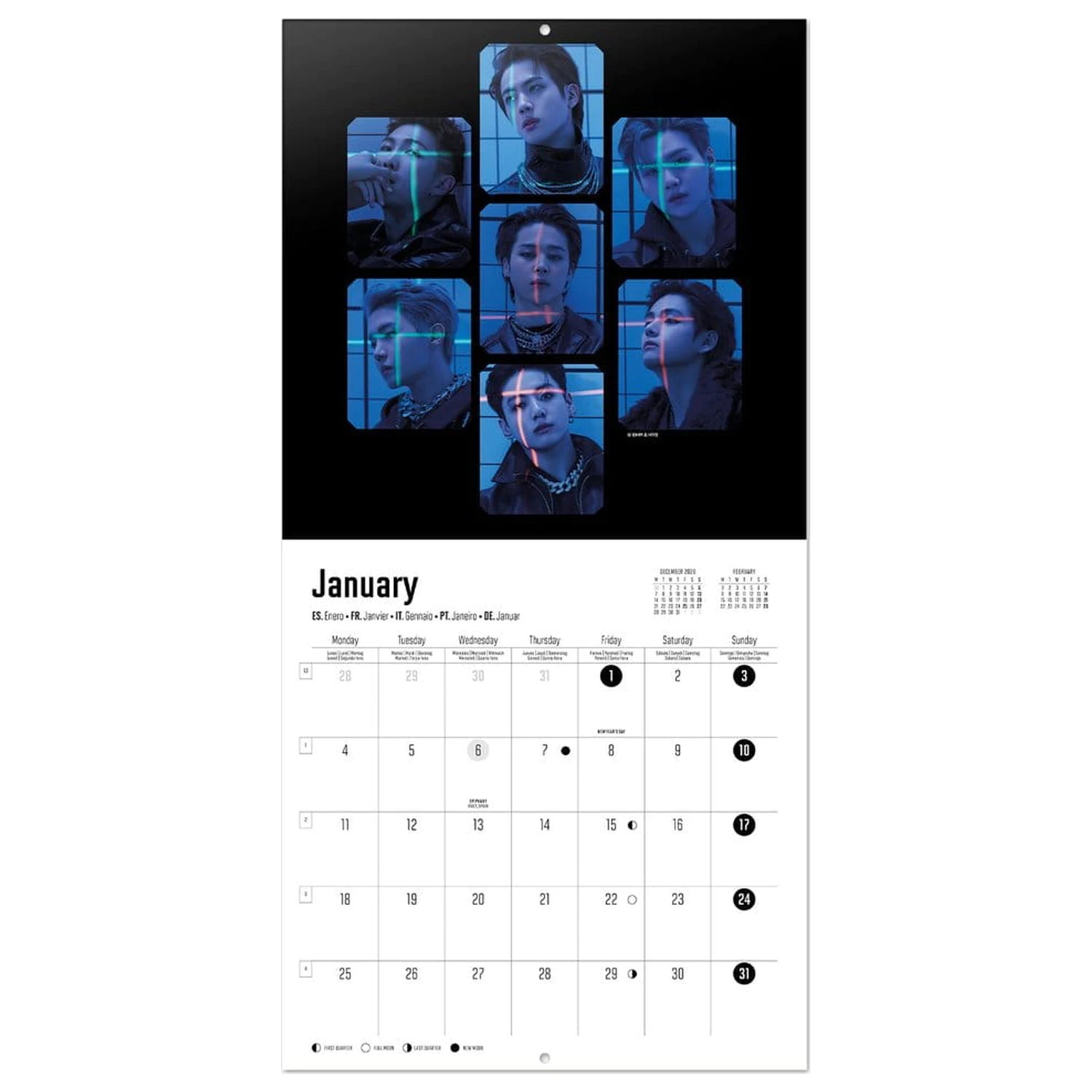 Kalendarz ścienny BTS 2027 30 x 30 cm zdjęcie produktu