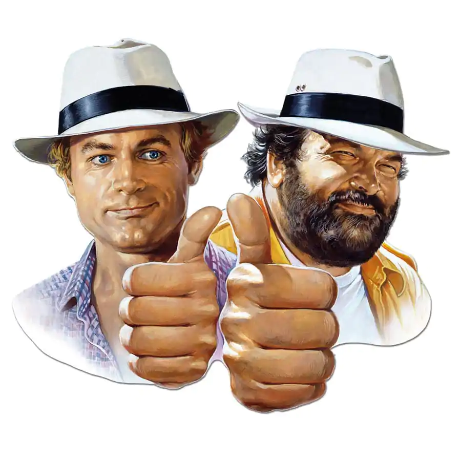 Bud Spencer & Terence Hill 3D Tabliczka Blaszana Hill + Spencer 45 x 45 cm zdjęcie produktu
