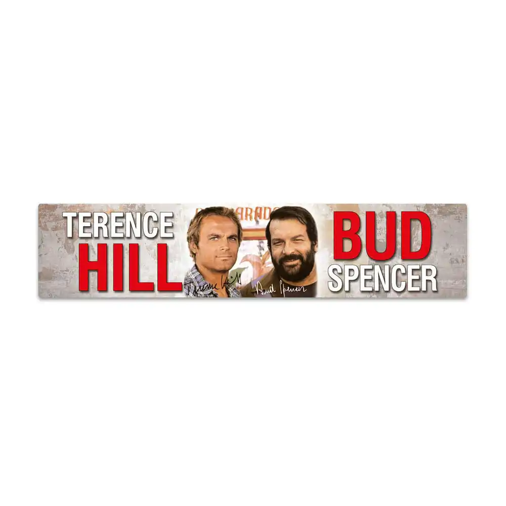 Bud Spencer & Terence Hill Tabliczka Blaszana z Magnesem Autogramm 16 x 3,5 cm zdjęcie produktu