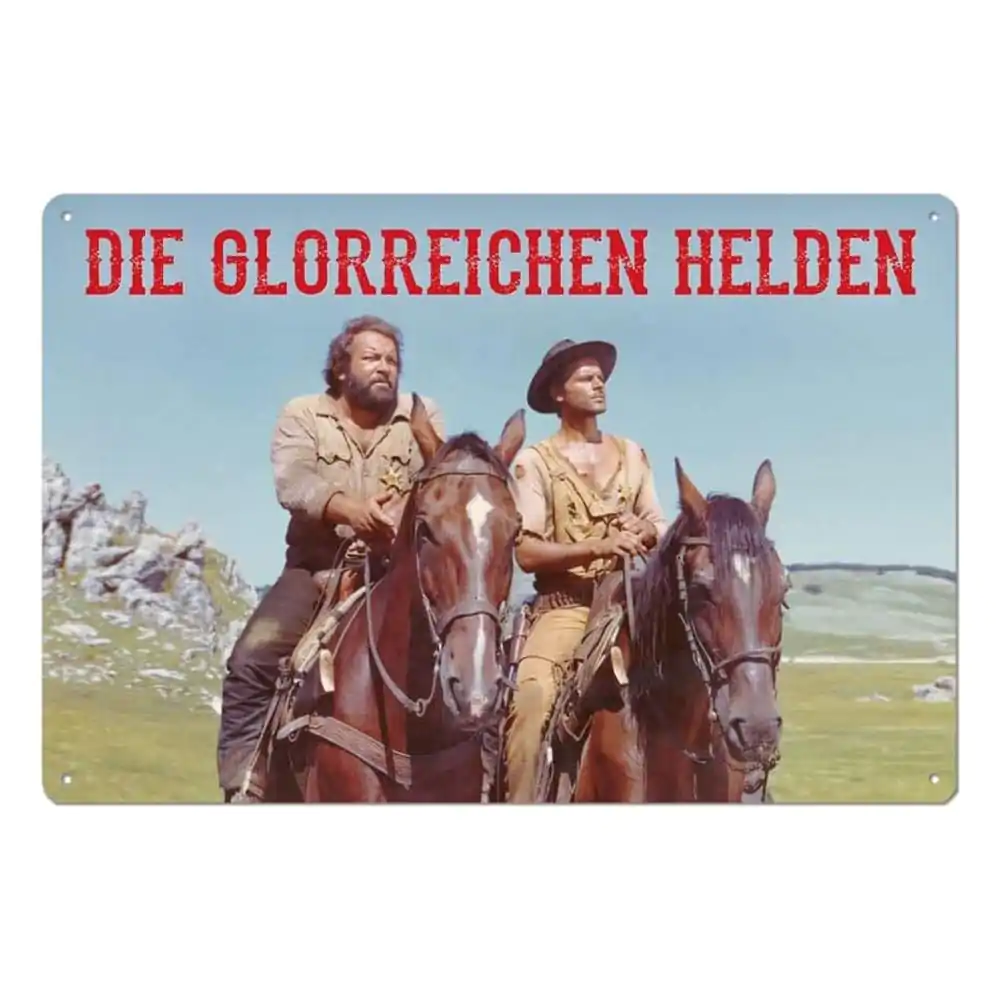 Bud Spencer & Terence Hill Tabliczka Blaszana Die glorreichen Helden 20 x 30 cm zdjęcie produktu