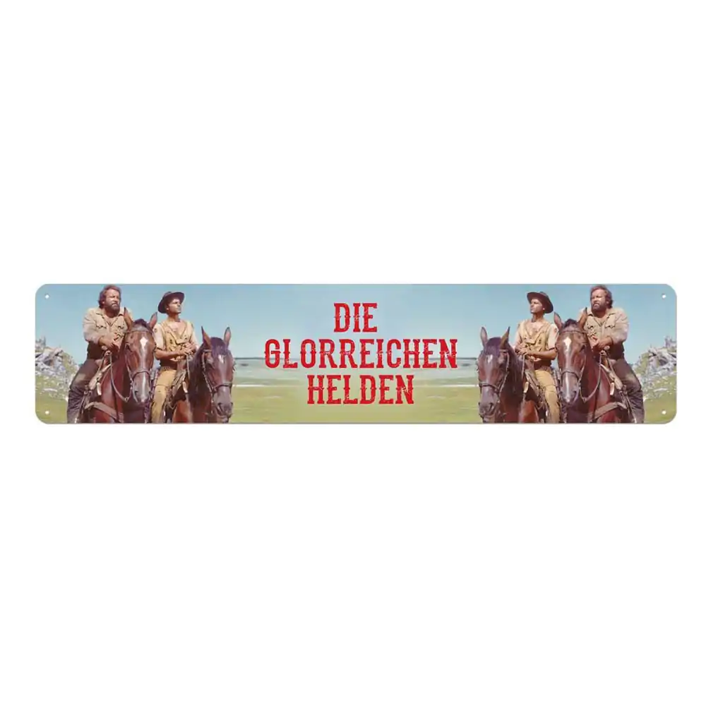 Bud Spencer & Terence Hill Tabliczka Blaszana Die glorreichen Helden 46 x 10 cm zdjęcie produktu