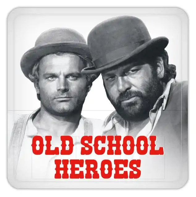 Bud Spencer & Terence Hill Metalowe Podkładki pod Napoje Old School Heroes 10 x 10 cm zdjęcie produktu