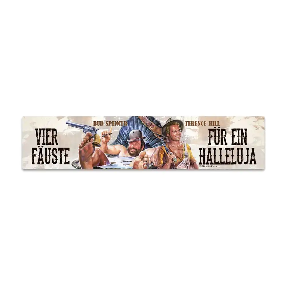 Bud Spencer & Terence Hill Metalowy Znak z Magnesem Vier Fäuste für ein Halleluja 16 x 3,5 cm zdjęcie produktu