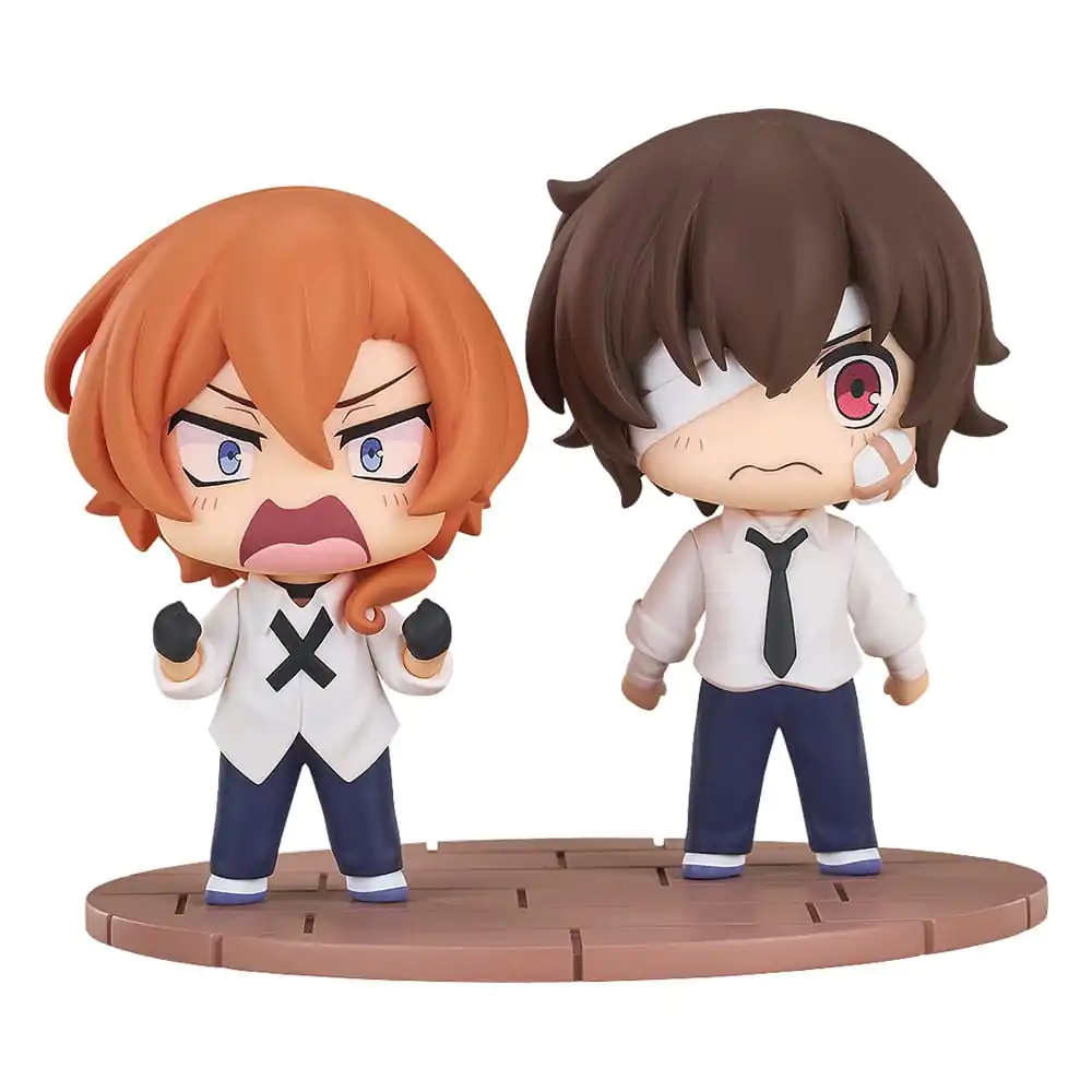 Bungo Stray Dogs Wan! Figurki Chibi Osamu Dazai & Chuya Nakahara: Fourteen-Year-Old Ver. 8 cm zdjęcie produktu