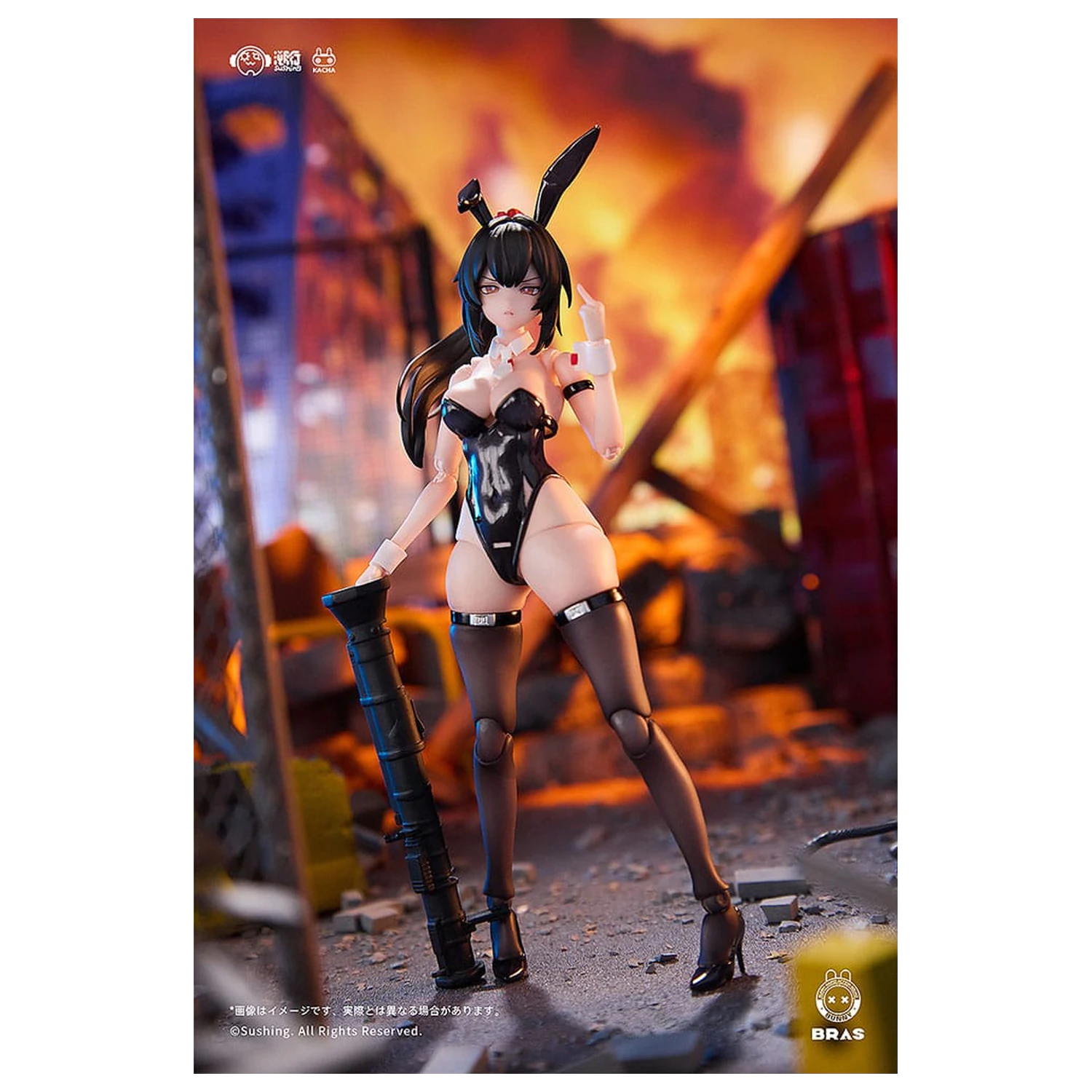 Bunny Rapid Action Squad figurka akcji 1/12 Attacker Runa 16 cm zdjęcie produktu