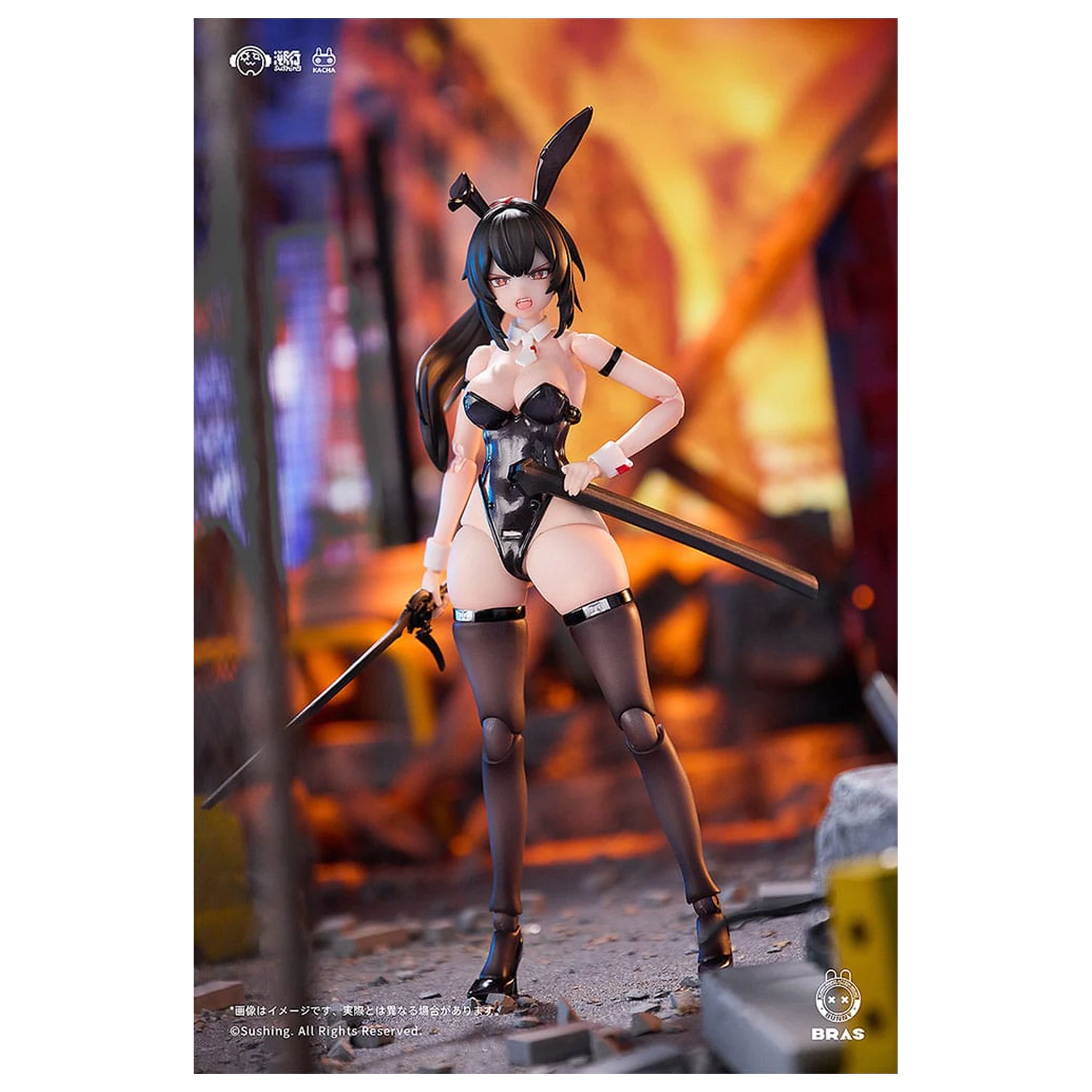 Bunny Rapid Action Squad figurka akcji 1/12 Attacker Runa 16 cm zdjęcie produktu