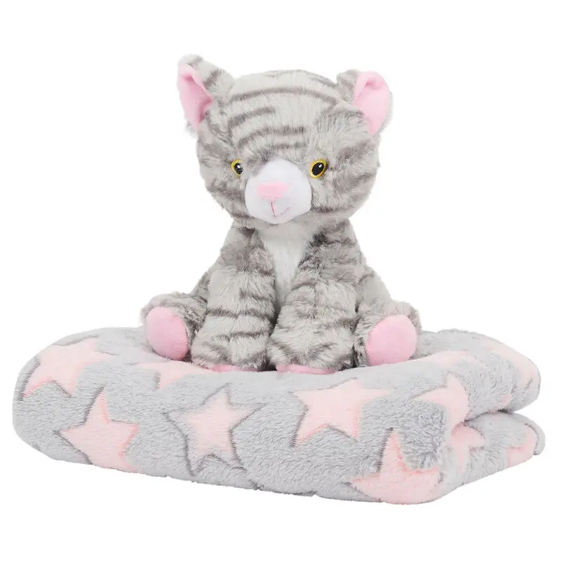 Kocyk Candy Cat Soft + pluszowa zabawka 22 cm zdjęcie produktu