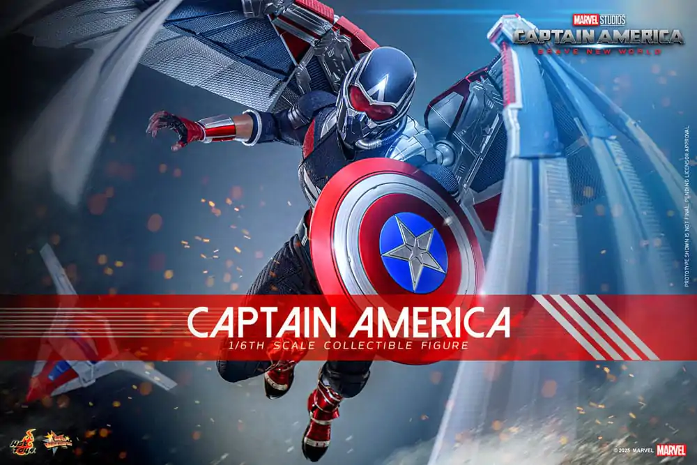 Captain America: Brave New World Movie Masterpiece Figurka Akcji 1/6 Kapitan Ameryka 30 cm zdjęcie produktu