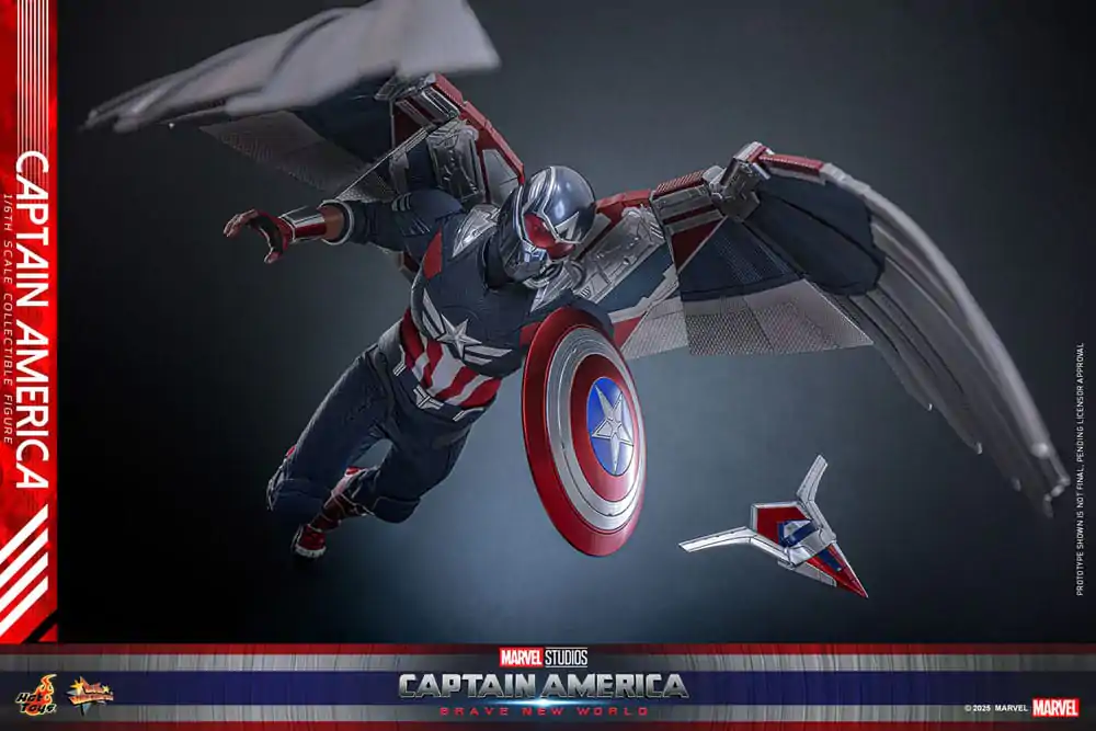 Captain America: Brave New World Movie Masterpiece Figurka Akcji 1/6 Kapitan Ameryka 30 cm zdjęcie produktu