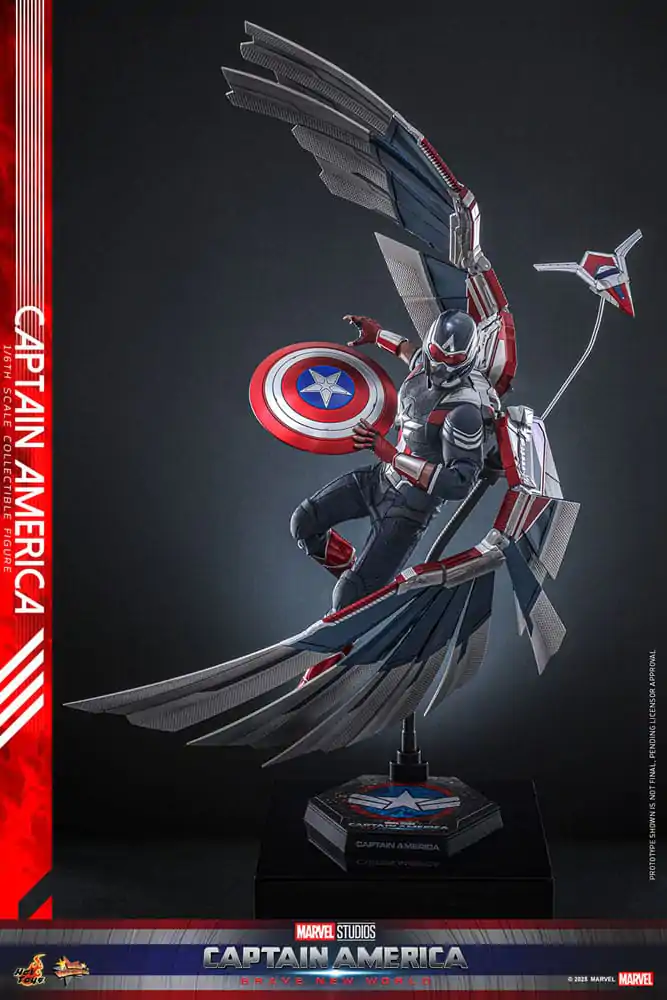 Captain America: Brave New World Movie Masterpiece Figurka Akcji 1/6 Kapitan Ameryka 30 cm zdjęcie produktu