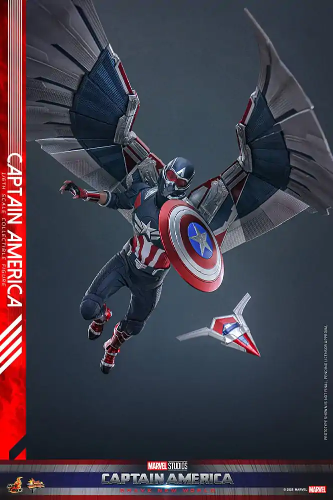 Captain America: Brave New World Movie Masterpiece Figurka Akcji 1/6 Kapitan Ameryka 30 cm zdjęcie produktu