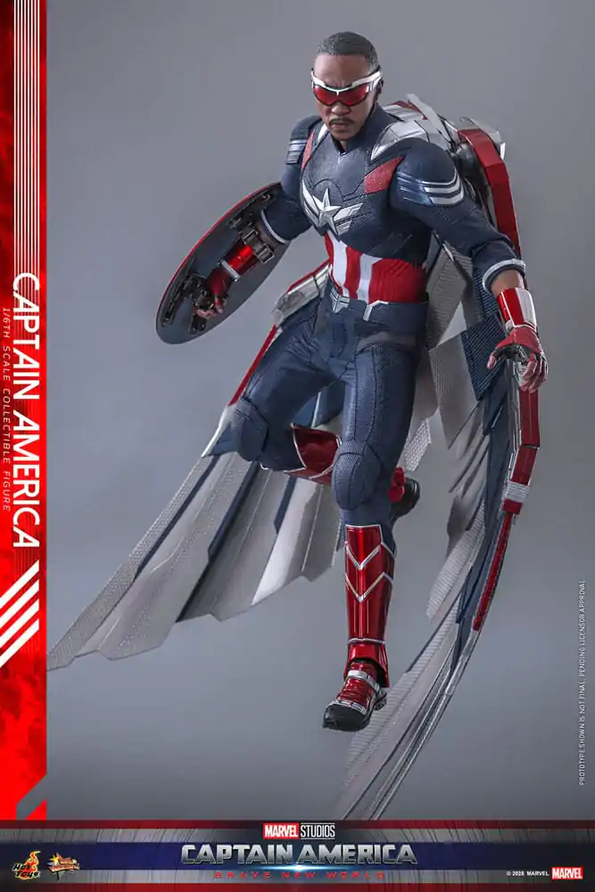 Captain America: Brave New World Movie Masterpiece Figurka Akcji 1/6 Kapitan Ameryka 30 cm zdjęcie produktu