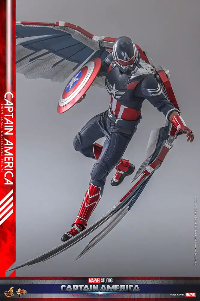 Captain America: Brave New World Movie Masterpiece Figurka Akcji 1/6 Kapitan Ameryka 30 cm zdjęcie produktu