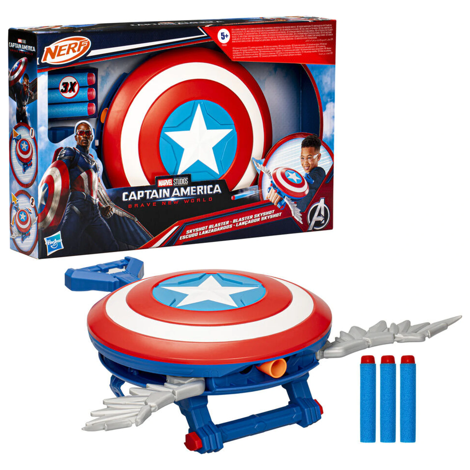 Marvel Captain America Brave New World Skyshot miotacz zdjęcie produktu