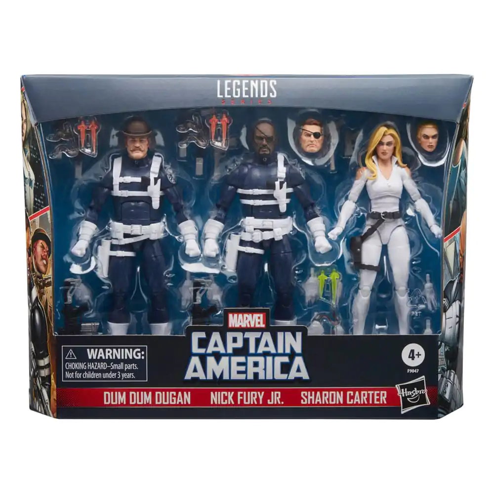 Kapitan Ameryka Marvel Legends Figurka Akcji 3-Pak S.H.I.E.L.D. 15 cm zdjęcie produktu