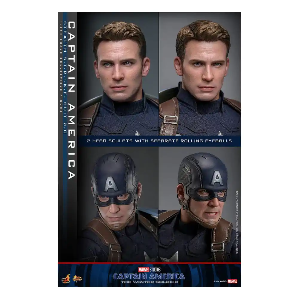 Captain America: Zimowy Żołnierz Movie Masterpiece Figurka Akcji 1/6 Captain America (Stealth S.T.R.I.K.E. Suit) 2.0 31 cm zdjęcie produktu