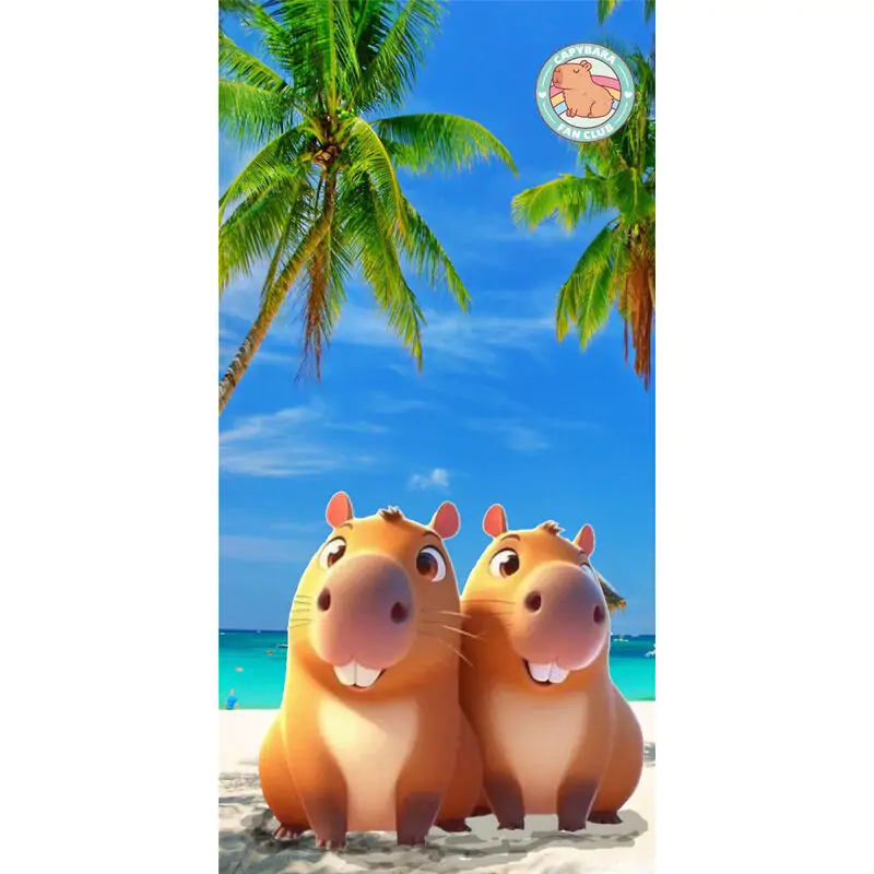 Ręcznik plażowy z mikrofibry Capybara zdjęcie produktu