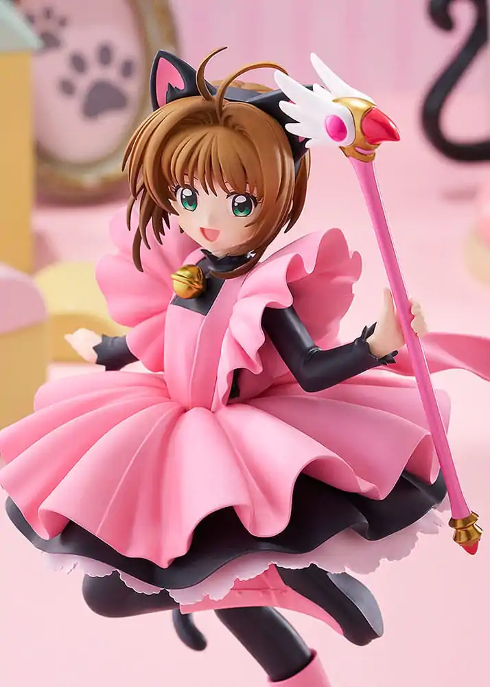 Cardcaptor Sakura Pop Up Parade Figurka PVC Sakura Kinomoto: Wersja Kostiumu Czarnego Kota Rozmiar L 22 cm zdjęcie produktu