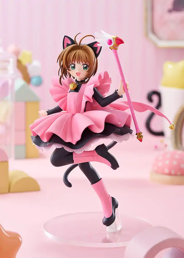 Cardcaptor Sakura Pop Up Parade Figurka PVC Sakura Kinomoto: Wersja Kostiumu Czarnego Kota Rozmiar L 22 cm zdjęcie produktu