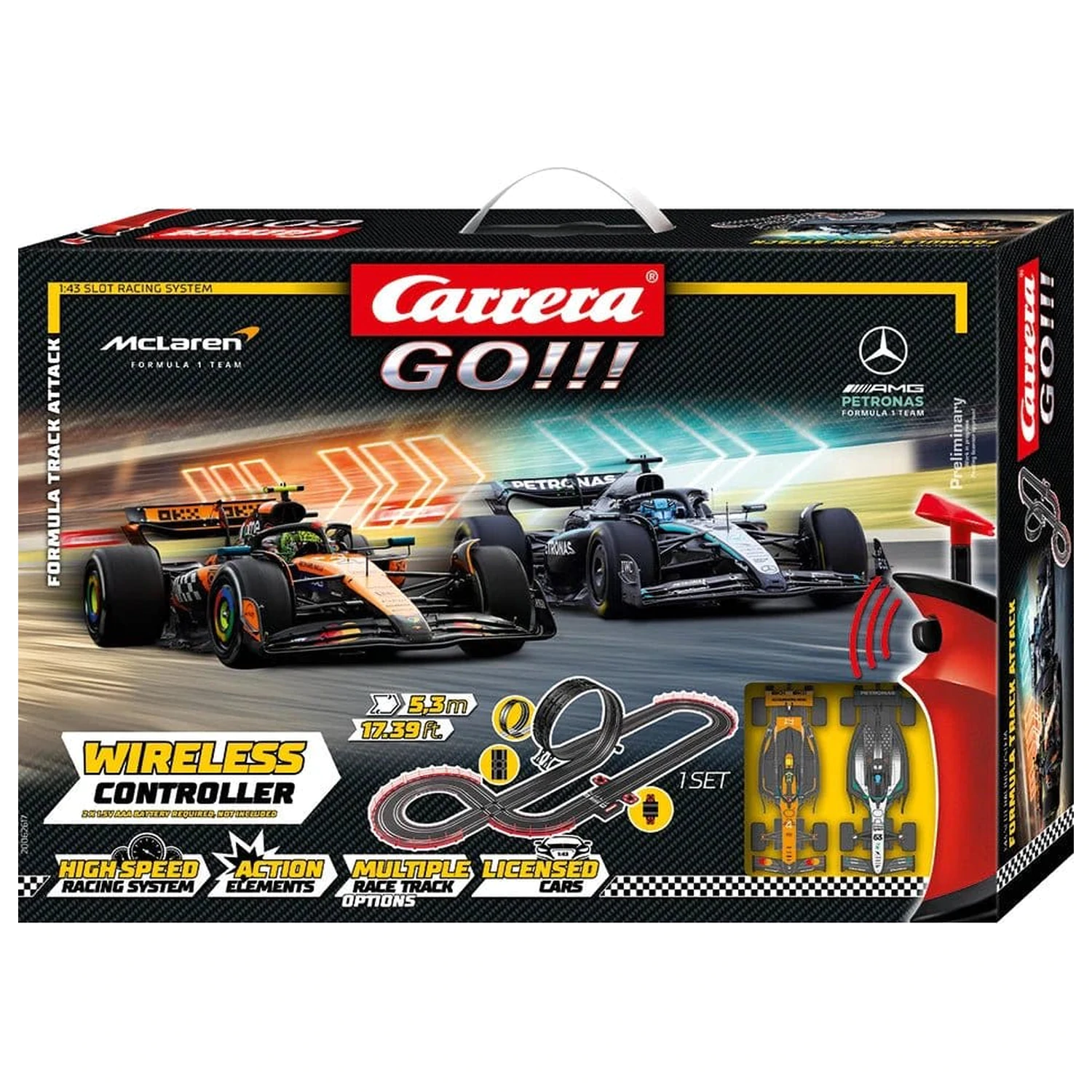 Carrera GO!!! Zestaw Torów Wyścigowych Slot Car Tor Formuły Atak zdjęcie produktu