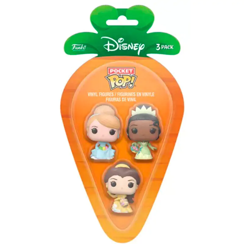 Carrot Pocket POP blister 3 figurki Disney Princess Cinderella Tiana Bella zdjęcie produktu