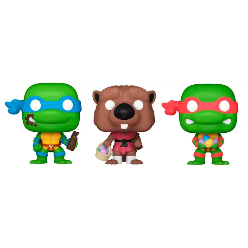 Carrot Pocket POP blister 3 figurki Wojownicze Żółwie Ninja Splinter Leonardo Raphael zdjęcie produktu