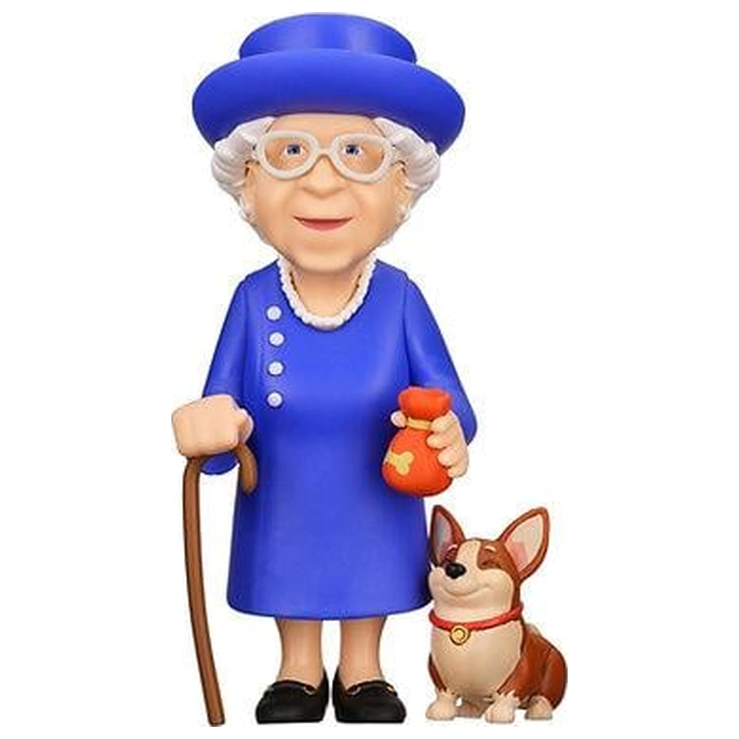 Figurka Celebrity Queen Elizabeth II z Corgi Figure Minix 12cm zdjęcie produktu