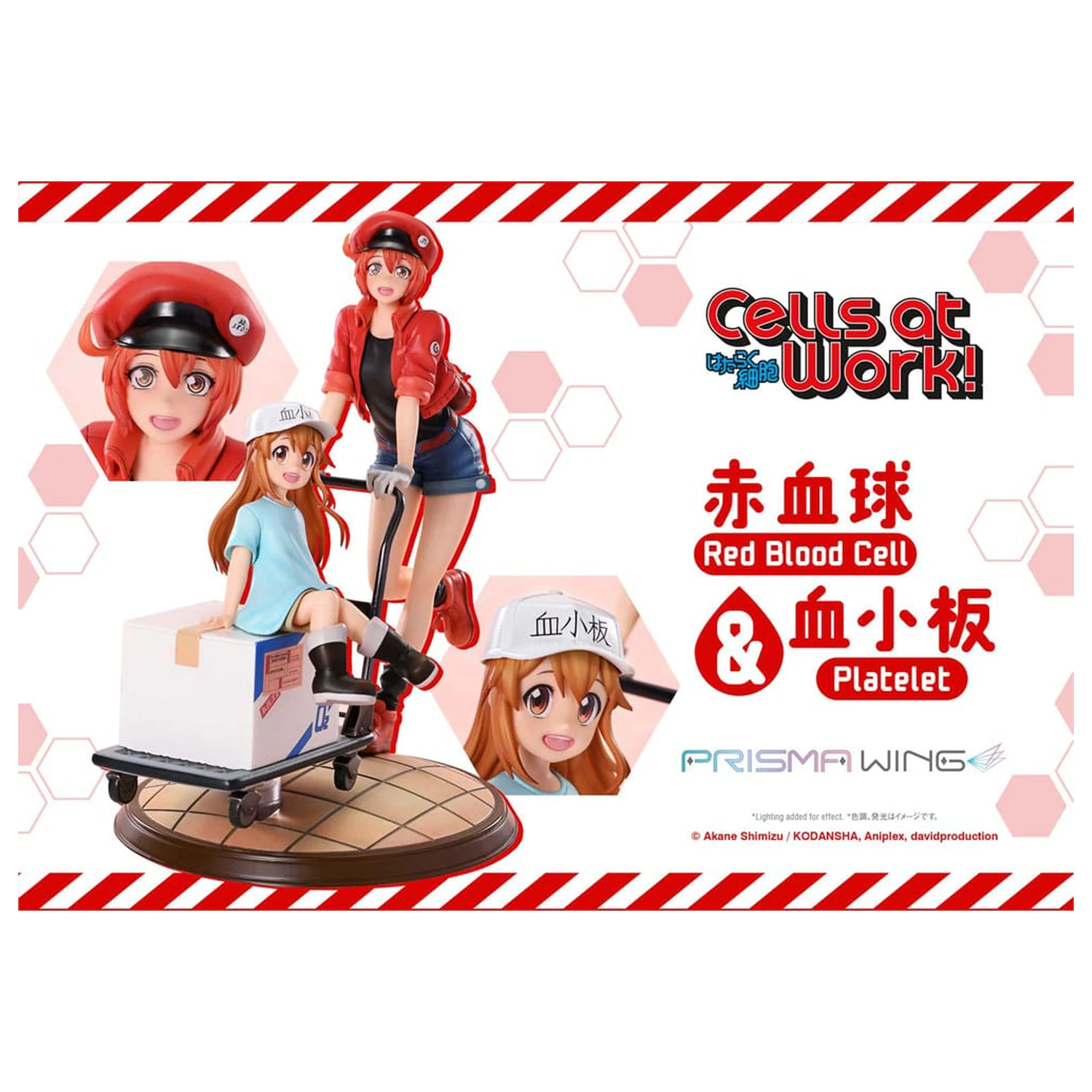Cells at Work Prisma Wing Statuetka z PVC Red Blood Cell & Platelet 26 cm zdjęcie produktu