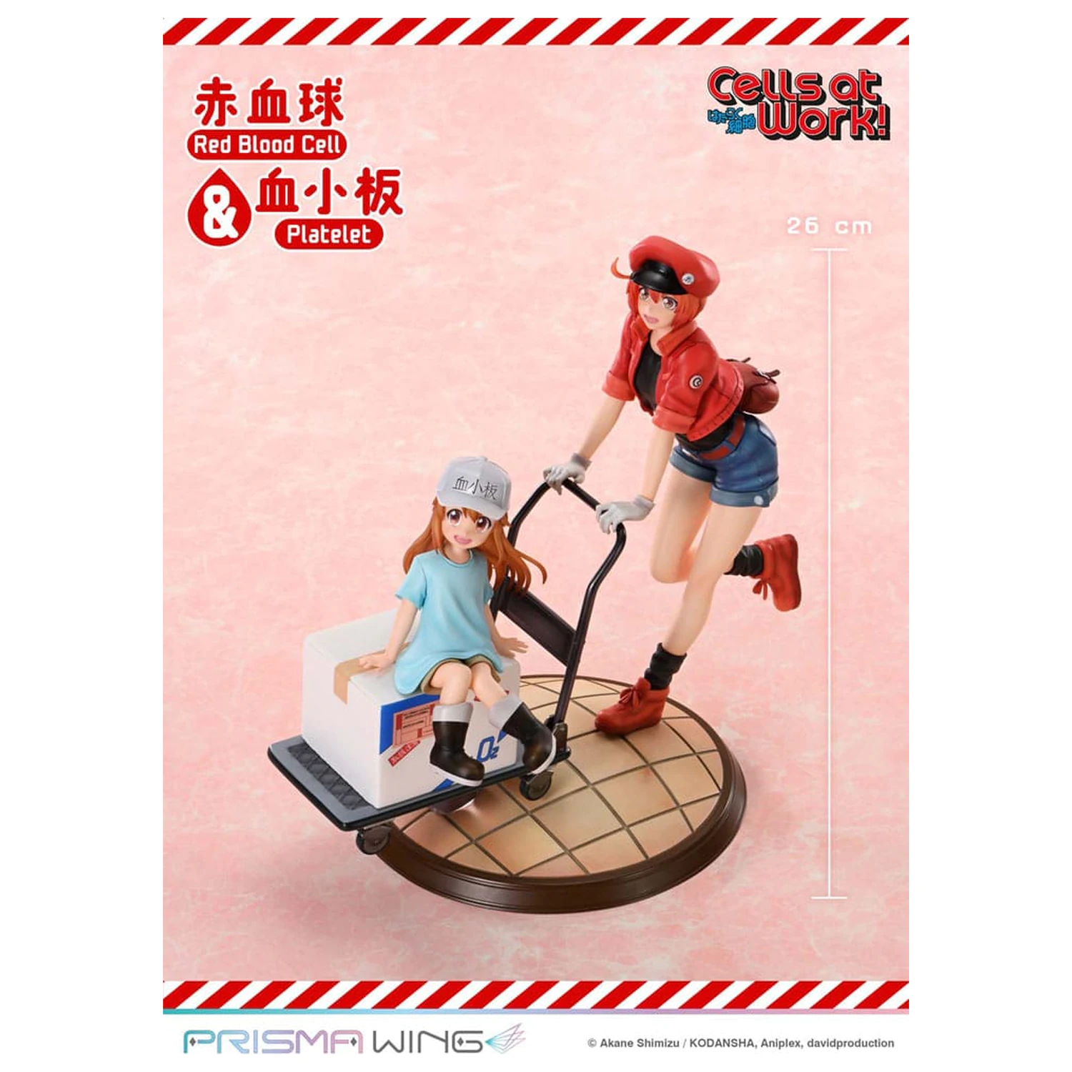 Cells at Work Prisma Wing Statuetka z PVC Red Blood Cell & Platelet 26 cm zdjęcie produktu