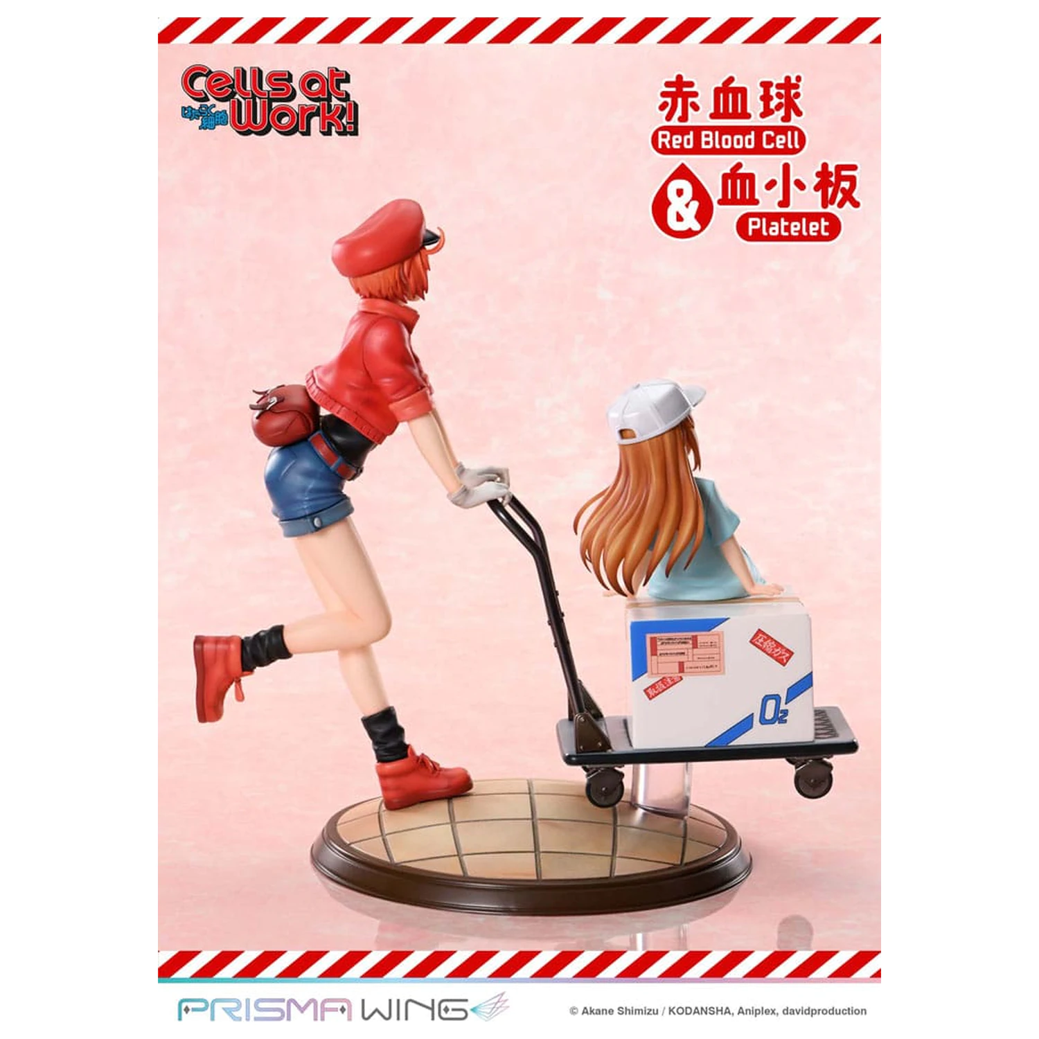 Cells at Work Prisma Wing Statuetka z PVC Red Blood Cell & Platelet 26 cm zdjęcie produktu