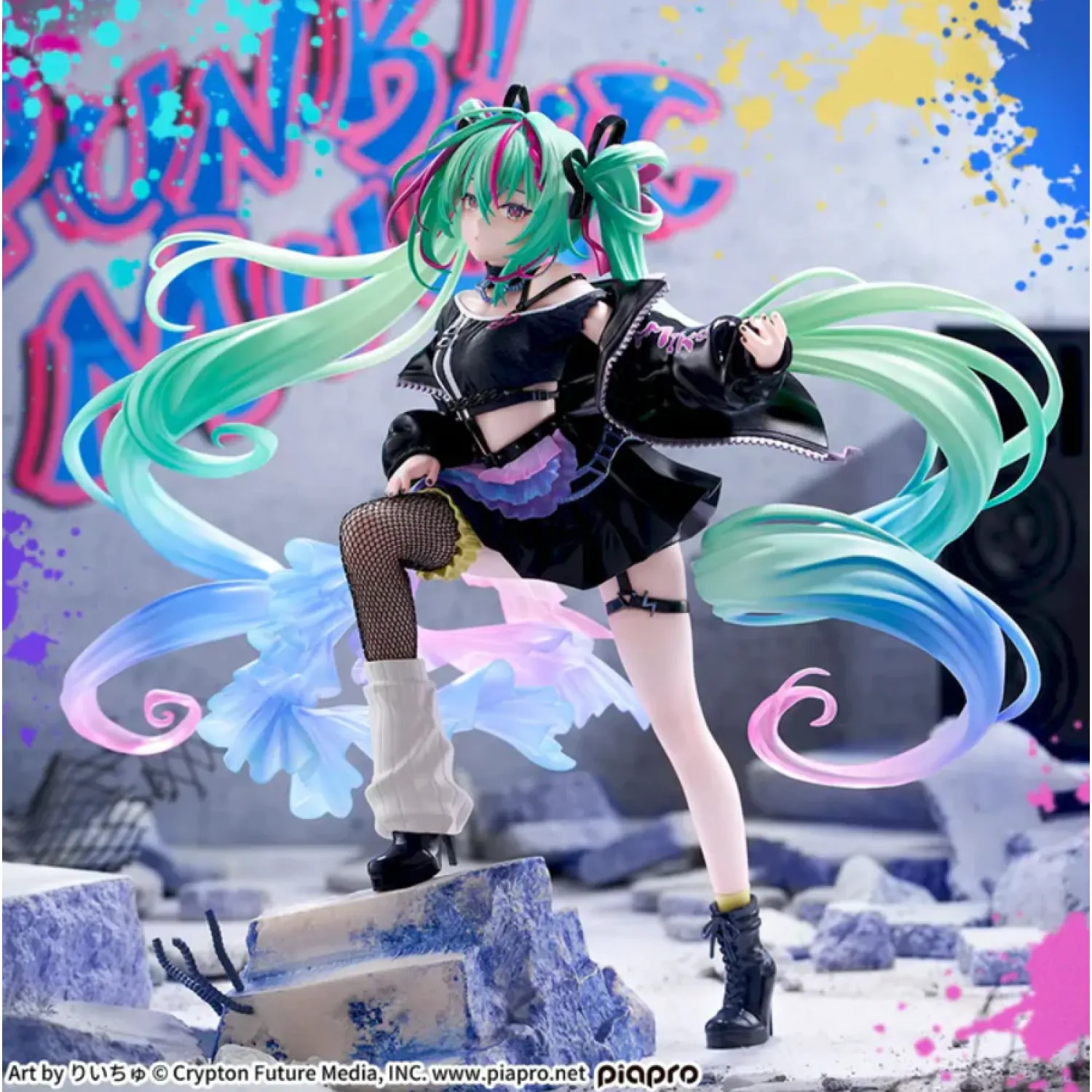 Character Vocal Series 01: Hatsune Miku FIGURIZMa PVC Statuetka Hatsune Miku Punk! 23 cm zdjęcie produktu