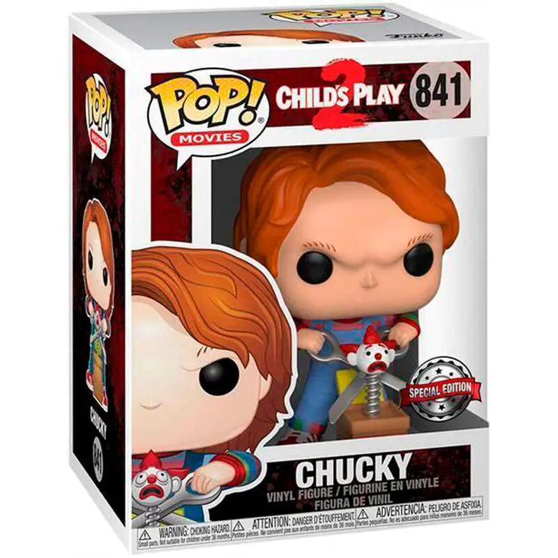 Child´s Play POP! Movies Figurka winylowa Chucky w/Buddy & Giant Scissors 9 cm zdjęcie produktu