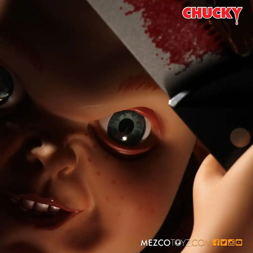 Child's Play Gadający Wysoki Chucky z Uśmiechem 38 cm zdjęcie produktu