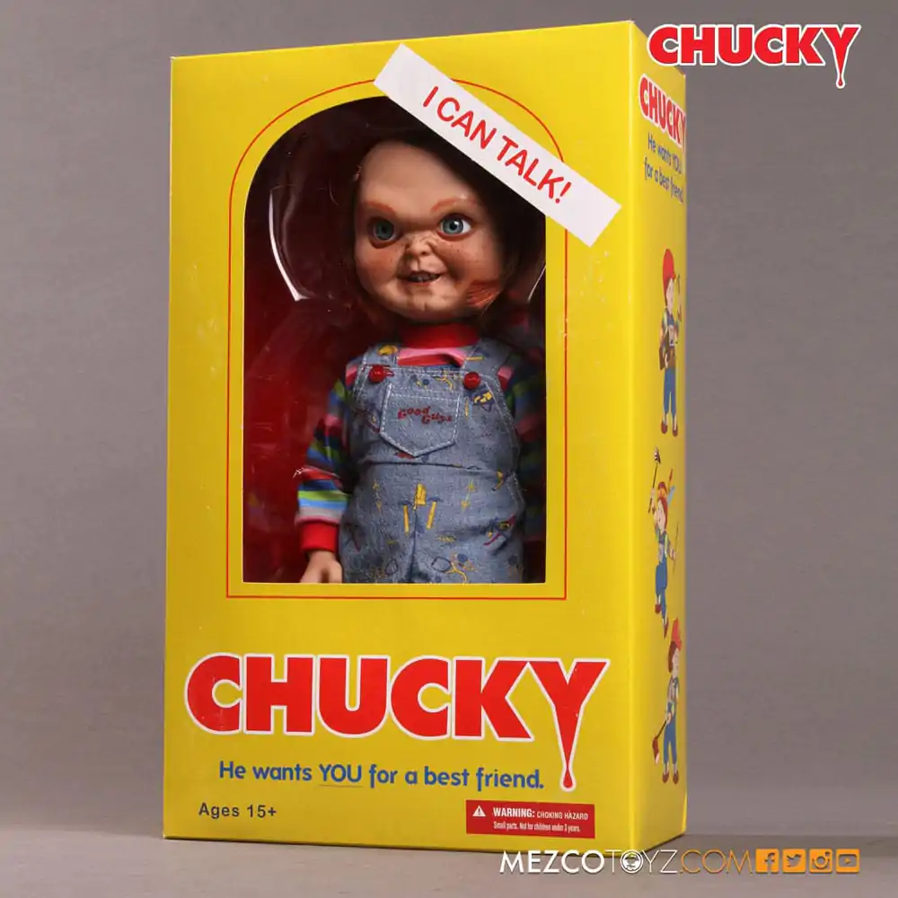 Child's Play Gadający Wysoki Chucky z Uśmiechem 38 cm zdjęcie produktu