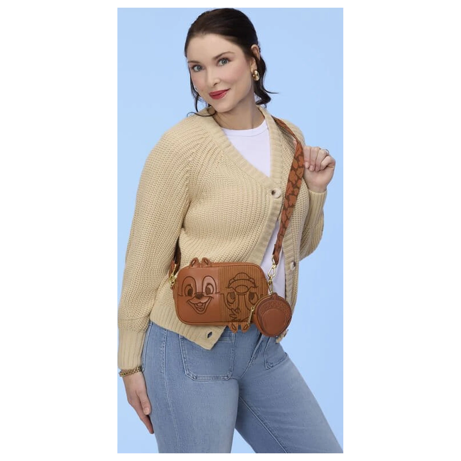 Chip 'n Dale: Rescue Rangers by Loungefly Sling Bag z portmonetką, sztruksowa zdjęcie produktu