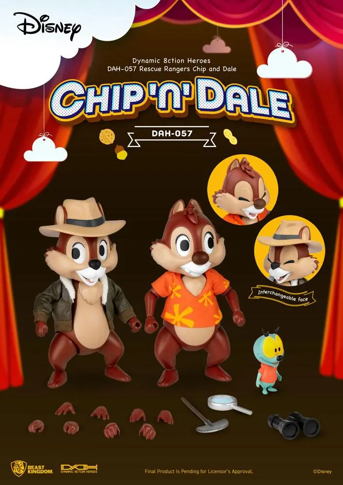 Chip 'n Dale: Rescue Rangers Dynamic 8ction Heroes Figurki Akcji 1/9 Chip i Dale 10 cm zdjęcie produktu
