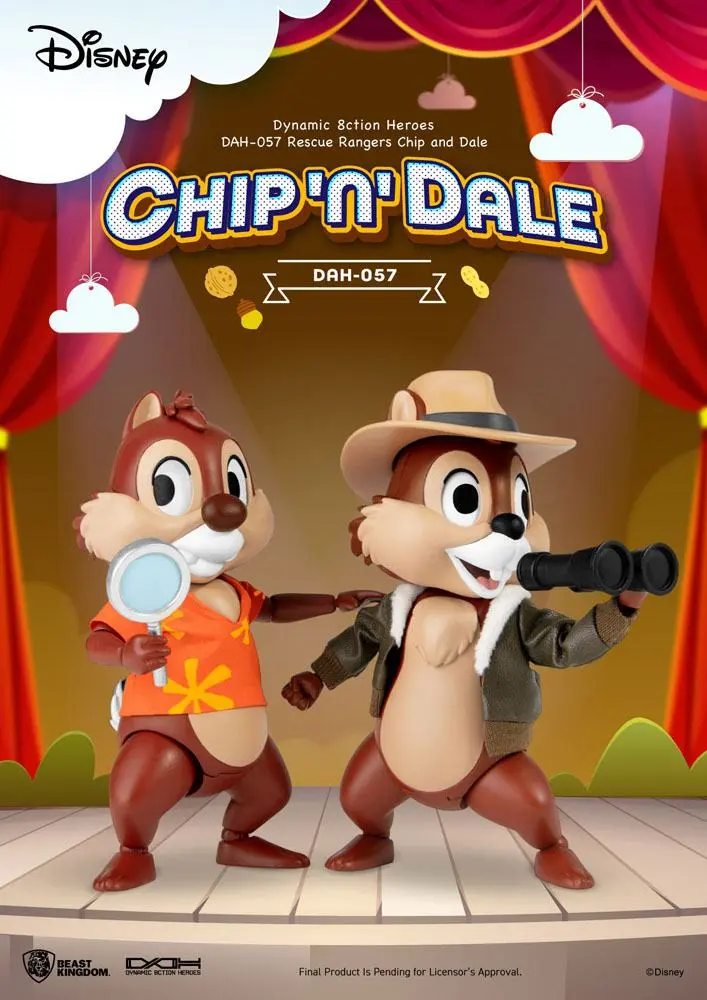 Chip 'n Dale: Rescue Rangers Dynamic 8ction Heroes Figurki Akcji 1/9 Chip i Dale 10 cm zdjęcie produktu