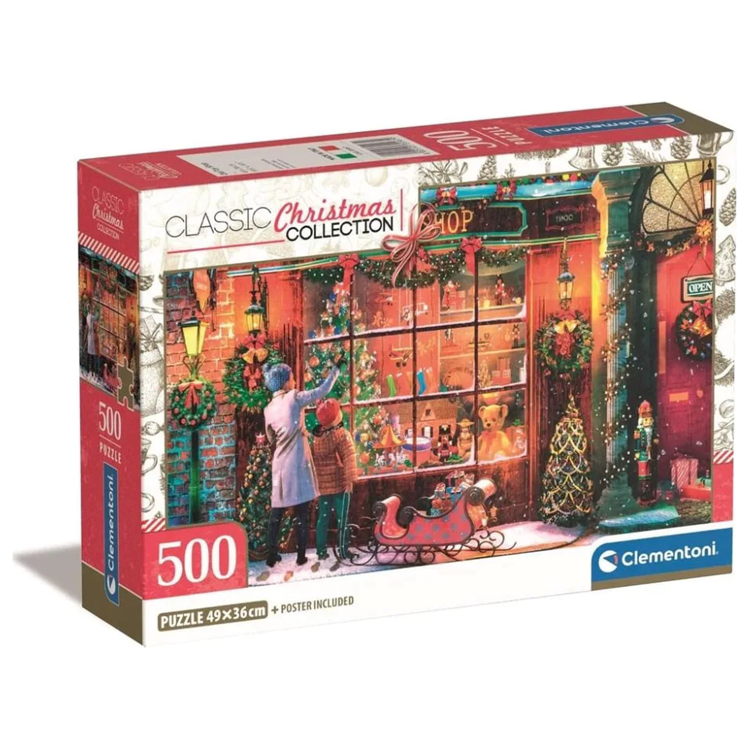 Świąteczny Sklep ze Starymi Zabawkami Puzzle, 500 elementów zdjęcie produktu
