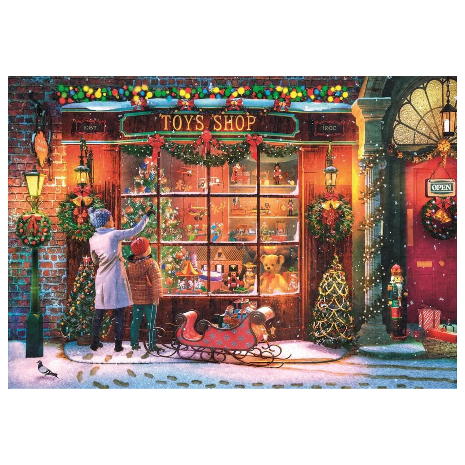 Świąteczny Sklep ze Starymi Zabawkami Puzzle, 500 elementów zdjęcie produktu