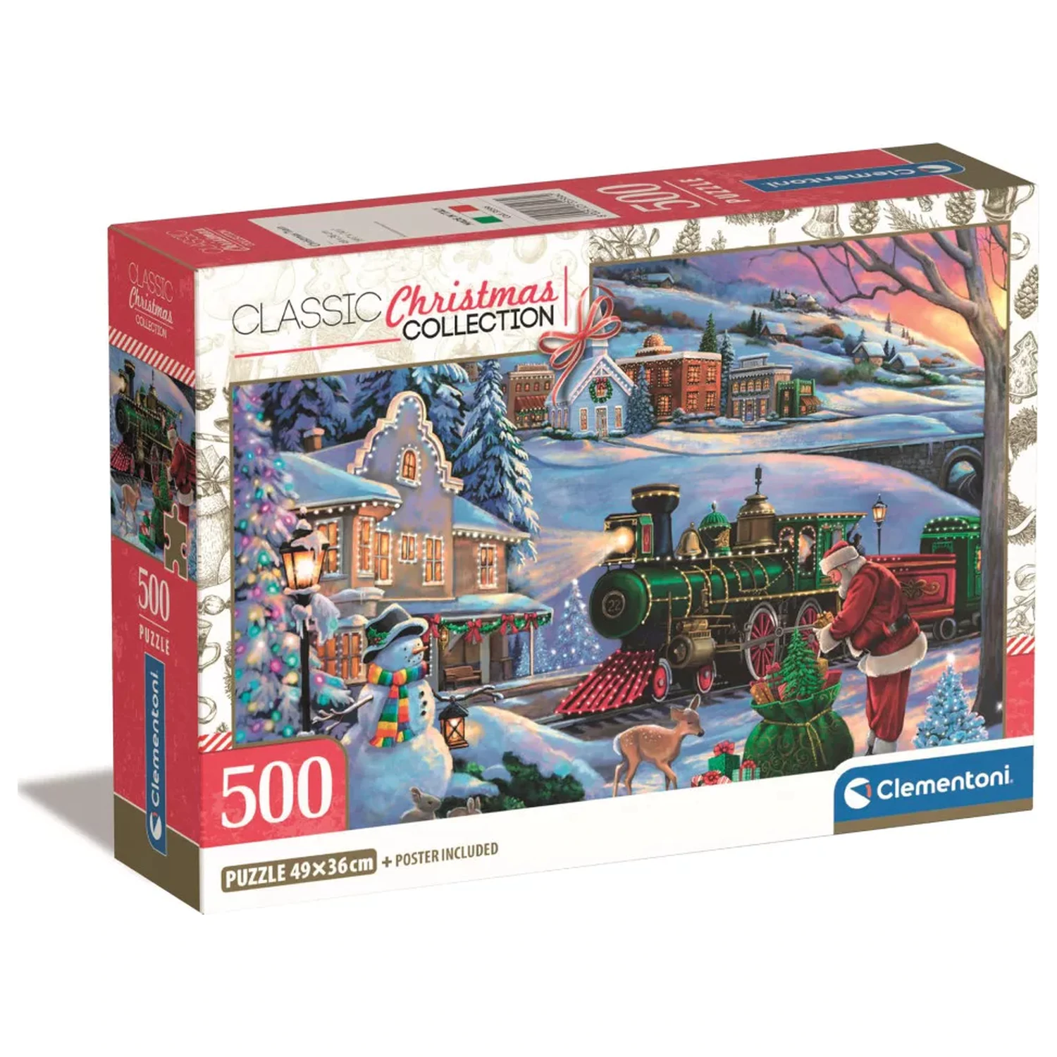 Puzzle kompaktowe 500-częściowe Christmas Train zdjęcie produktu