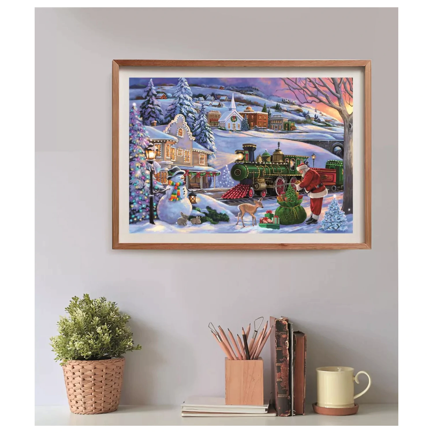 Puzzle kompaktowe 500-częściowe Christmas Train zdjęcie produktu