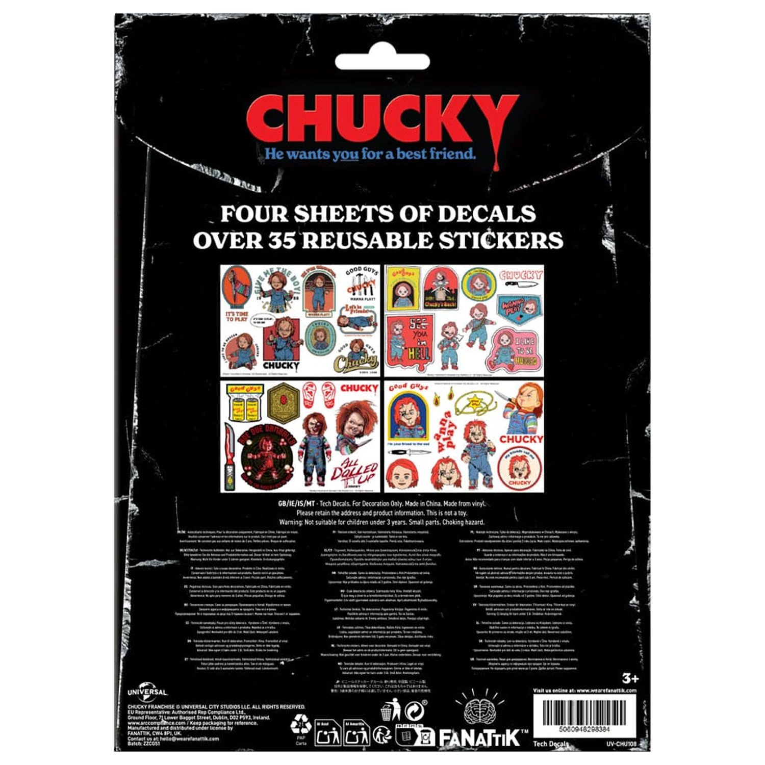 Chucky Tech Sticker Pack zdjęcie produktu