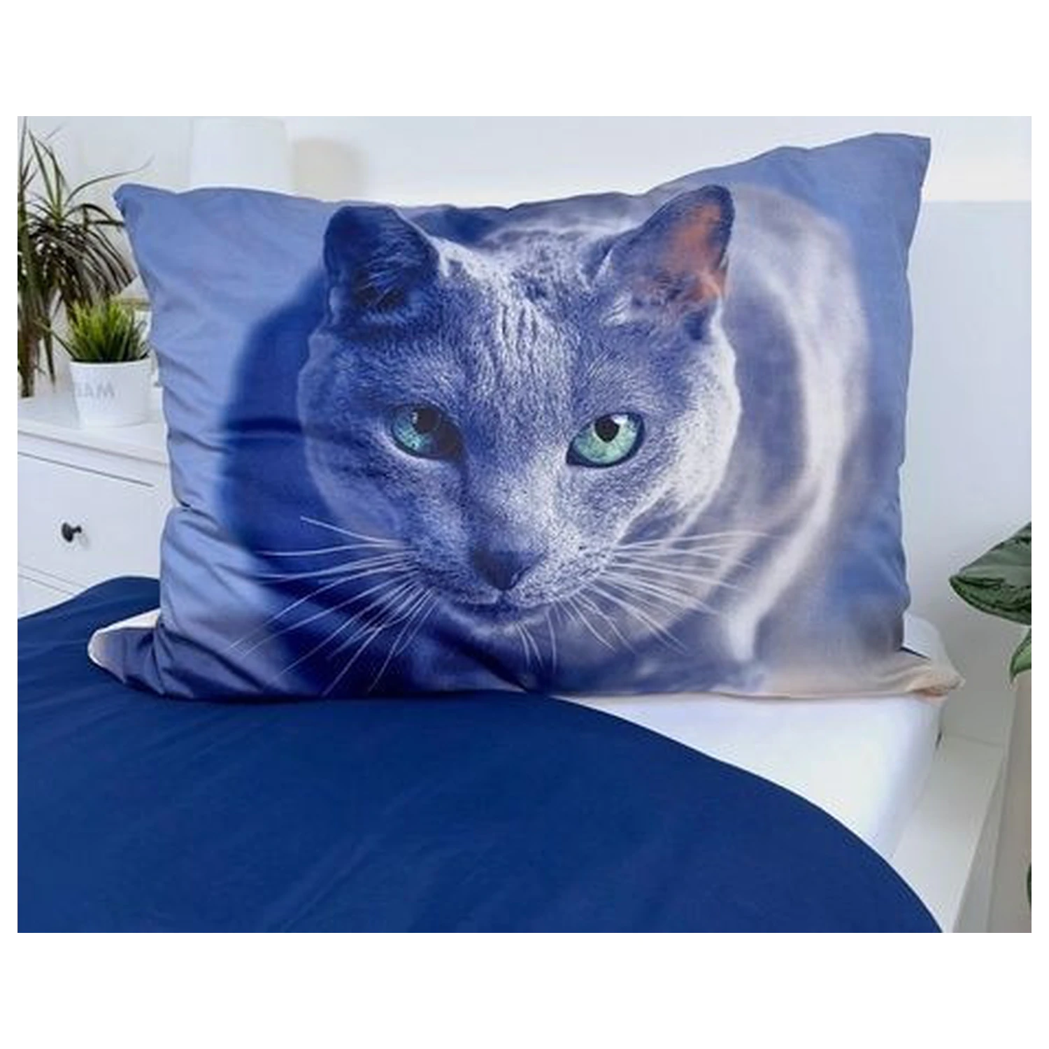 Cat Dark Poszwa na kołdrę z mikrofibry zdjęcie produktu