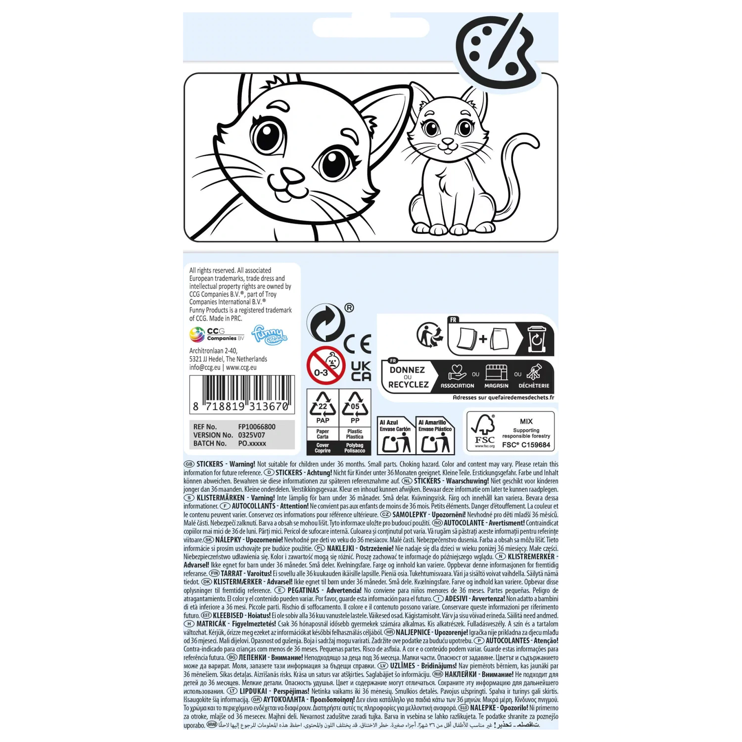 Naklejka Cat Funny zdjęcie produktu