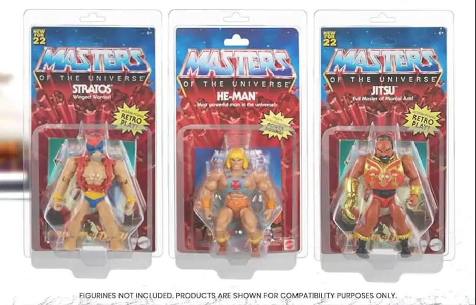 Clamshell PET Protectors 10-Pack dla figurek Masters of the Universe Action Figures zdjęcie produktu