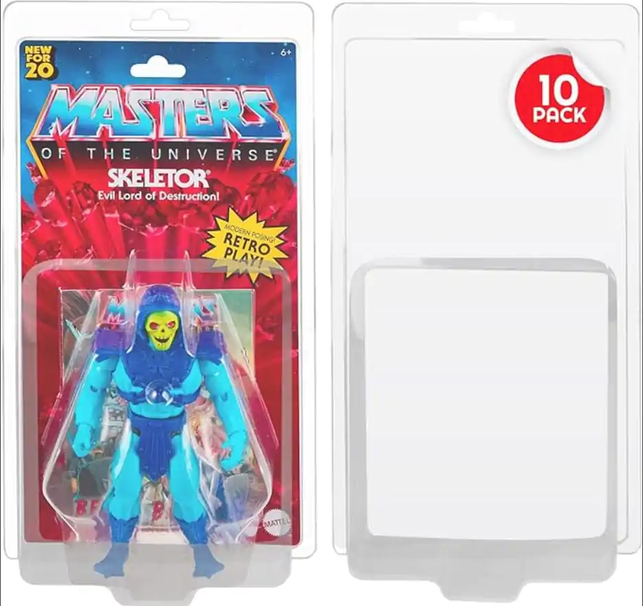 Clamshell PET Protectors 10-Pack dla figurek Masters of the Universe Action Figures zdjęcie produktu