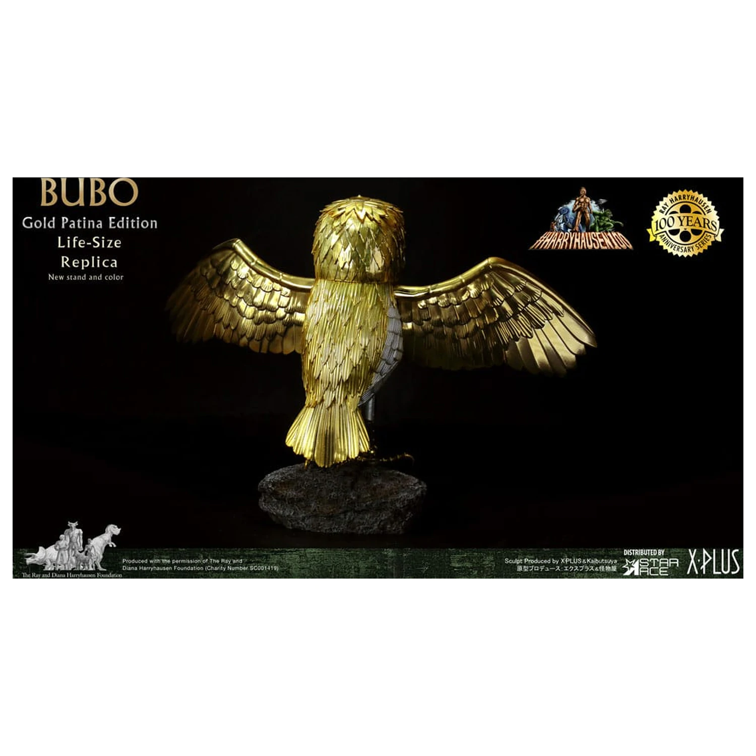 Clash of the Titans Statua Ray Harryhausens Bubo Gold Patina Edition Normalna wersja 34 cm zdjęcie produktu