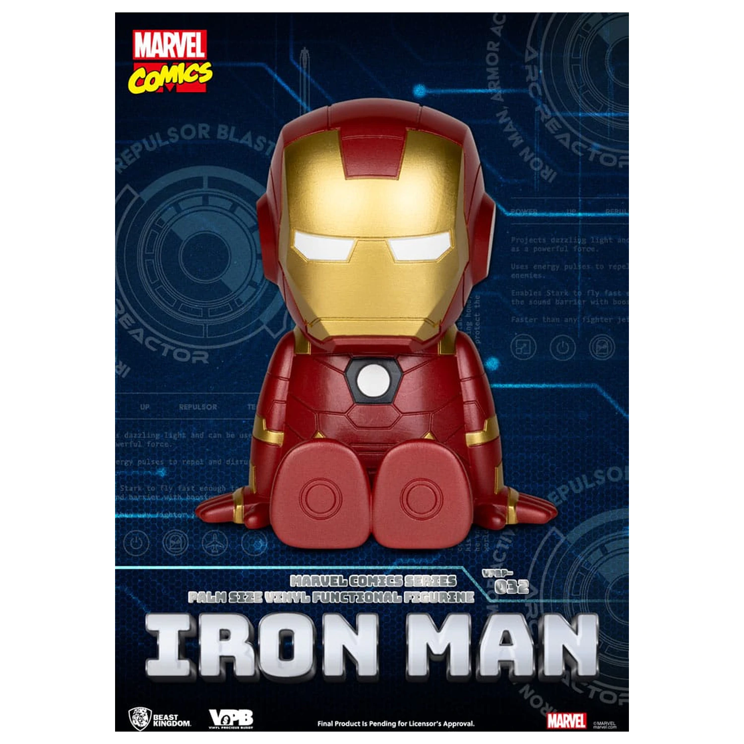 Klasyczna Skarbonka Winyl Bank Komiks Marvel Iron Man 12 cm zdjęcie produktu