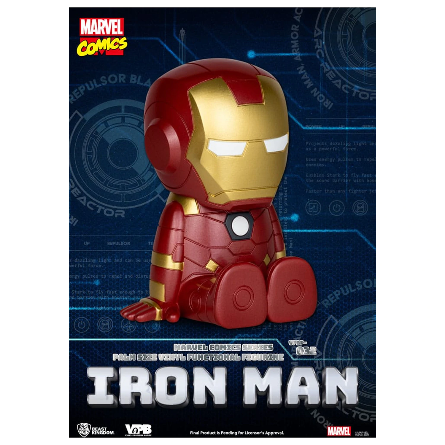 Klasyczna Skarbonka Winyl Bank Komiks Marvel Iron Man 12 cm zdjęcie produktu